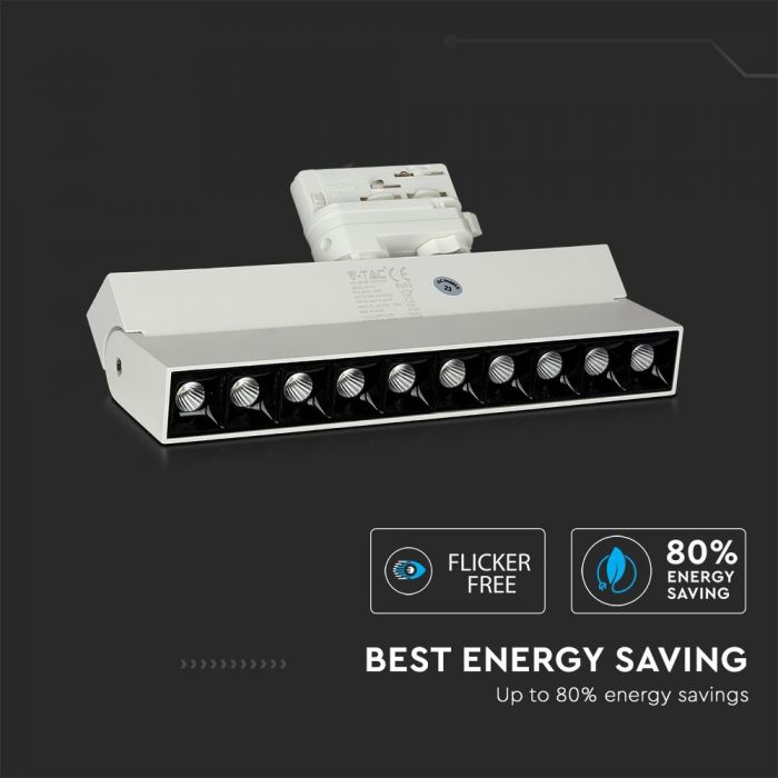 VT-431 25W Lampa liniowa LED na szynoprzewod / Chip SAMSUNG / Barwa:4000K / Obudowa: Biala