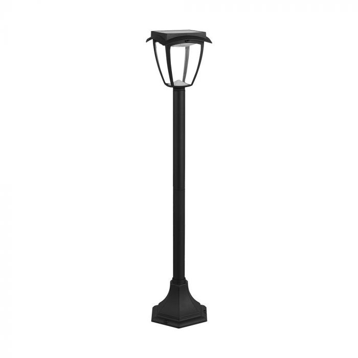 VT-984 LED SOLAR LAWN LAMP 3000K+6000K MATT BLACK BODY