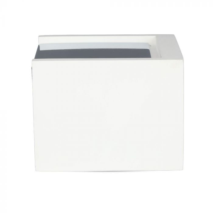 VT-860 GU10 SQUARE METAL - GYPSUM SURFACE WITH CHROME BOTTOM
