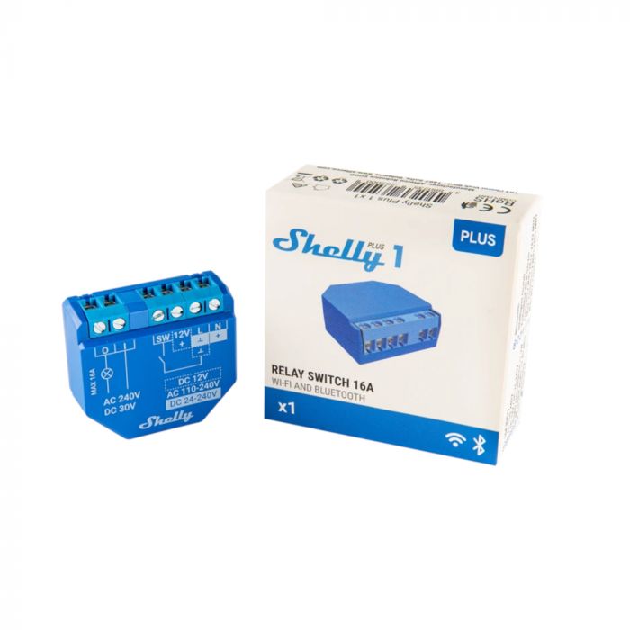 Shelly Plus 1 - kontroler sterowany przez WiFi