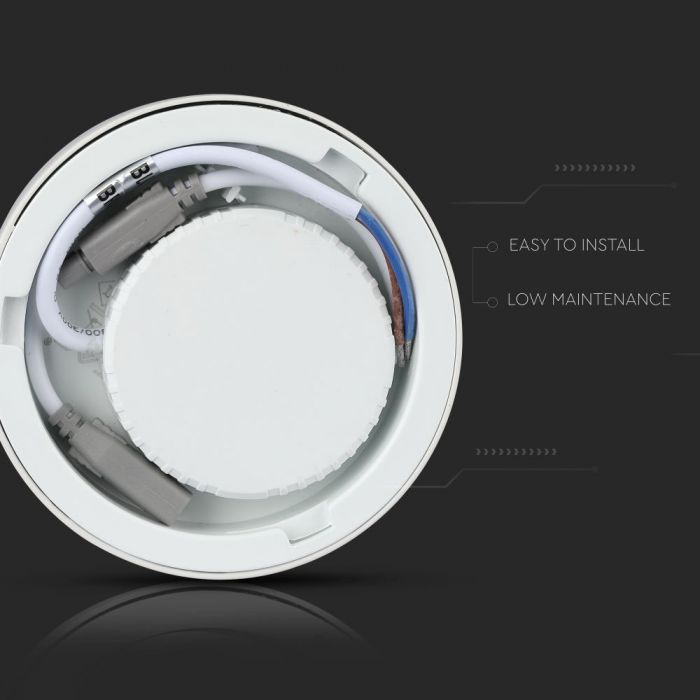VT-1805 RD 18W Panel LED / Barwa:4000K / Okragla