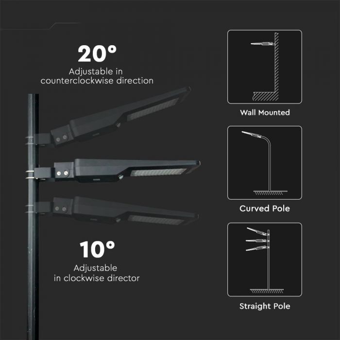 VT-ST42 40W LED SOLAR STREETLIGHT 4000K BLACK BODY(120LM/WATT) 3 YEARS WARRANTY