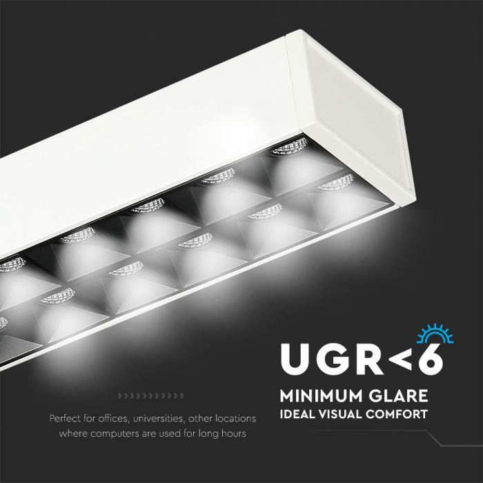 VT-7-61 60W Lampa Biurowa / Chip SAMSUNG / Barwa:4000K / Obudowa: Bialy