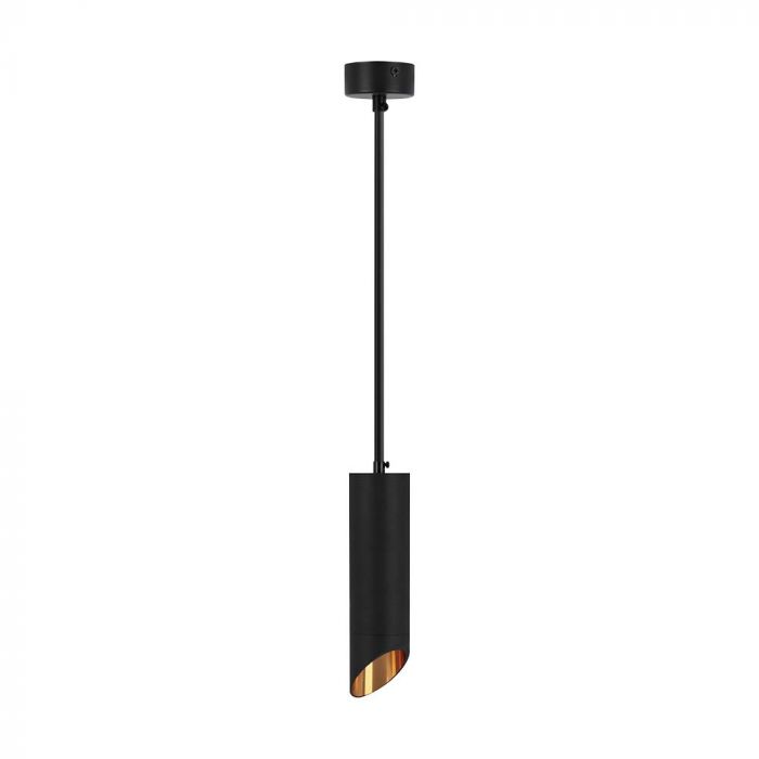 VT-975 1xGU10 HANGING PENDANT BLACK D:55x200MM