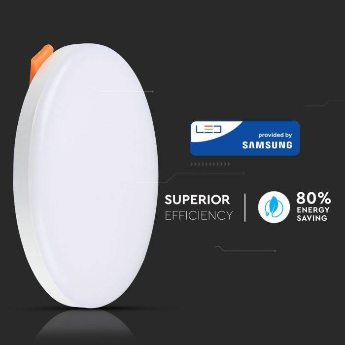 VT-619RD 18W Panel LED / Chip SAMSUNG / Barwa:3000K / Okragly