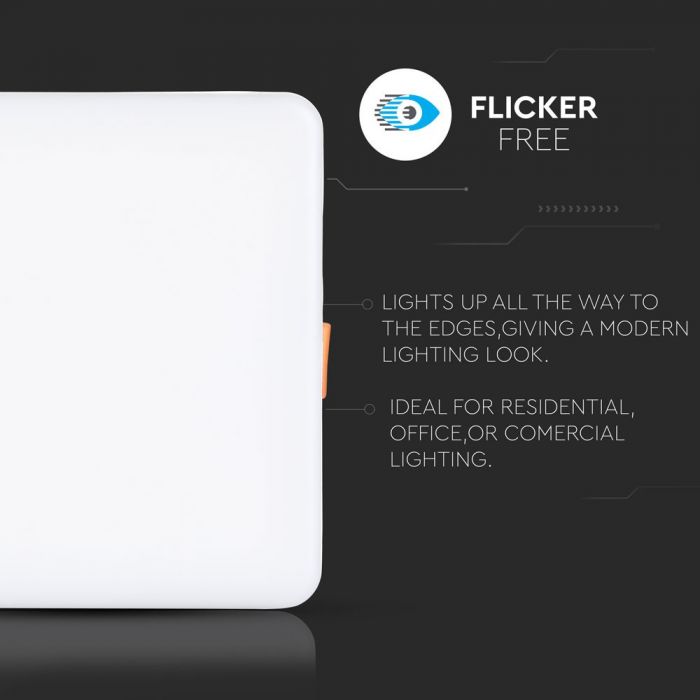 VT-625SQ 24W Panel LED / Chip SAMSUNG / Barwa:6400K / Kwadrat