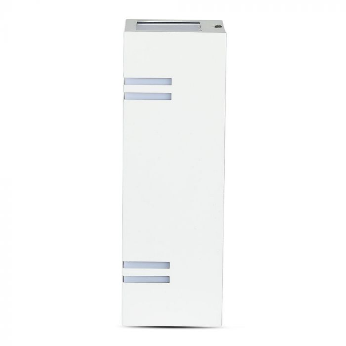 VT-7662 Kinkiet dwukierunkowy 2xGU10 / Ksztalt: Prostokat / Obudowa: Biala / IP44