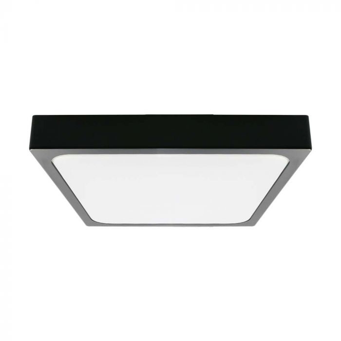 VT-8630 30W LED DOME LIGHT 3000K SQUARE BLACK FRAME IP44