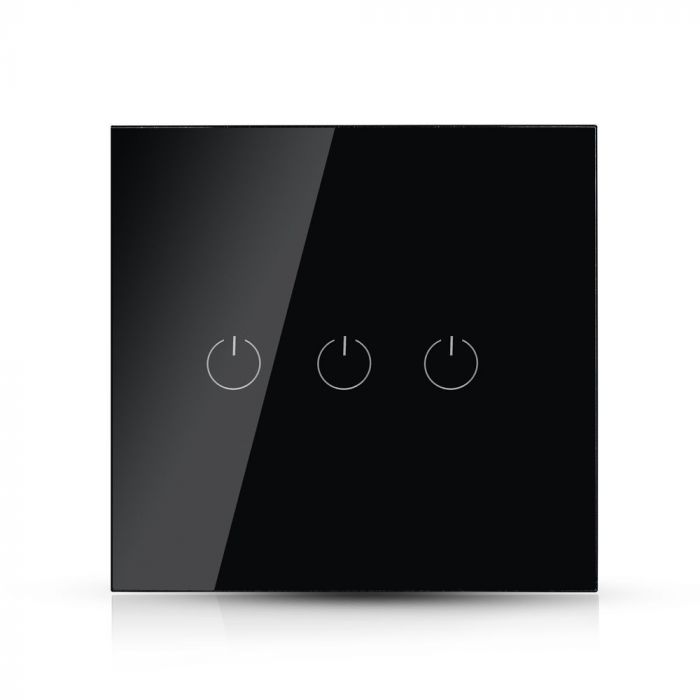VT-5005 lacznik potrojny WIFI /Kompatybilna z Amazon Alexa i Google Home / Czarny