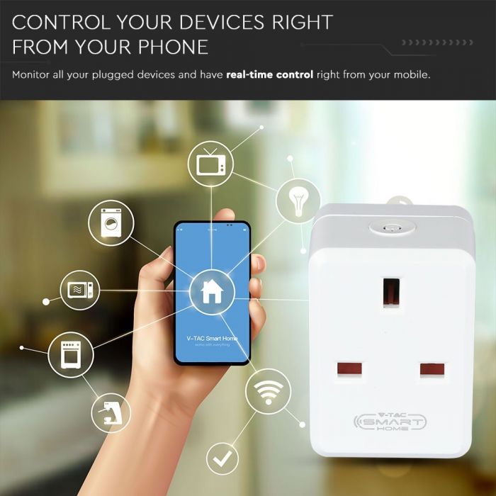 VT-5002-BS Mini adapter WIFI z portem USB / Typ: BS / Kompatybilna z Amazon Alexa i Google Home