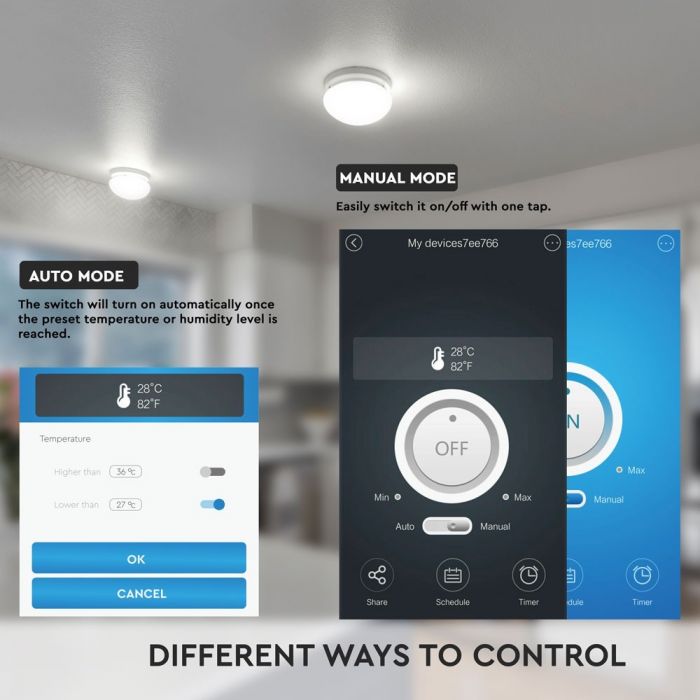 VT-5145 Programator wilgotnosci i temperatury / 16A / Kompatybilny z Amazon Alexa i Google Home