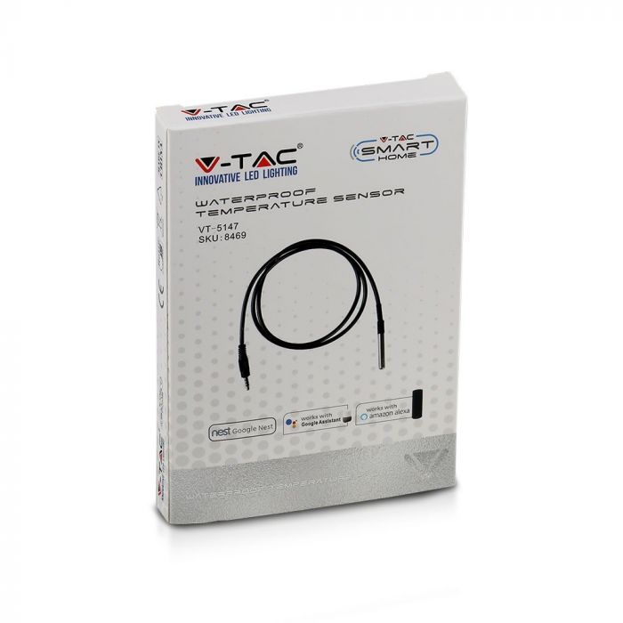 VT-5147 Czujnik hermetyczny IP66 / Kompatybilny z Amazon Alexa i Google Home