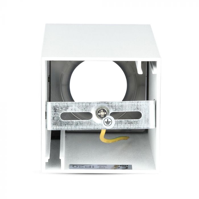VT-882 GU10 FITTING SQUARE WHITE+GOLD