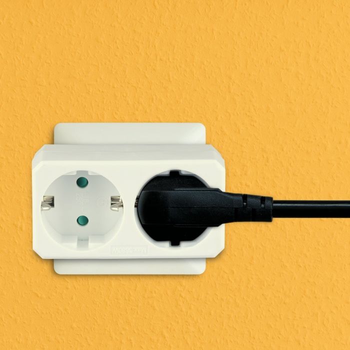 VT-1006-2 Rozgale?nik 2x10/16A 250V / Bialy