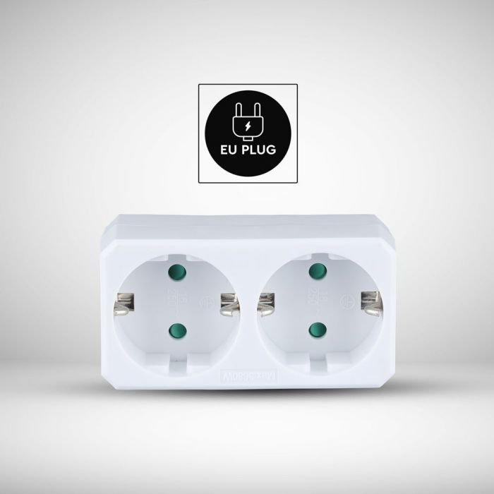VT-1006-2 Rozgale?nik 2x10/16A 250V / Bialy