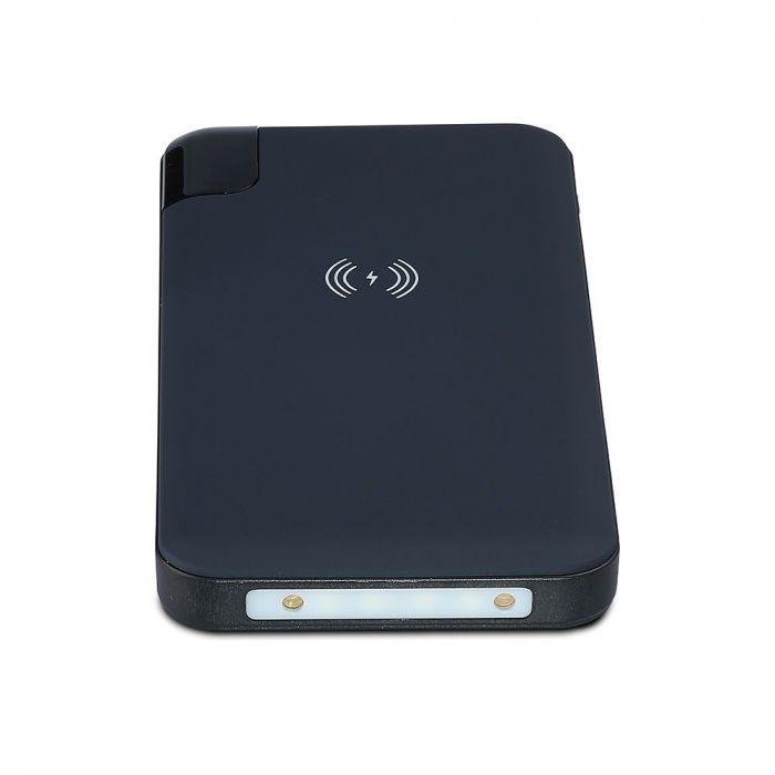 VT-3509 8000mah WIRELESS POWER BANK WITH DISPLAY AND STAND-DARK BLUE