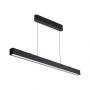 VT-7-44 40W LED LINEAR HANGING SUSPENSION LIGHT-SAMSUNG CHIP-UP & DOWN SYSTEM 3IN1 BLACK BODY