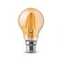 VT-228 4W A60 FILAMENT BULB-AMBER GLASS SAMSUNG CHIP 2200K B22