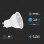 VT-275D 5W GU10 PLASTIC SPOTLIGHT SAMSUNG CHIP 3000K DIMMABLE 38'D