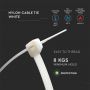 CABLE TIE 2.5*150mm WHITE (FLAMABILITY MATERIAL RATING - UL94-V2) 100PCS/PACK