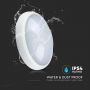 VT-8014 8W FULL OVAL IP54 DOME LIGHTS 6400K WHITE BODY