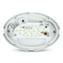 VT-8014 8W FULL OVAL IP54 DOME LIGHTS 6400K WHITE BODY