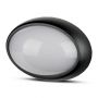 VT-8014 8W FULL OVAL IP54 DOME LIGHTS 6400K BLACK BODY