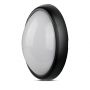 VT-8014 8W FULL OVAL IP54 DOME LIGHTS 3000K BLACK BODY