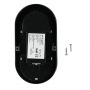 VT-8038 8W RECTANGLE OVAL DOME LIGHTS 3000K BLACK BODY