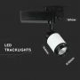 VT-4528 25W LED TRACKLIGHT 6000K- BLACK&WHITE BODY