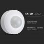 VT-8049 INFRARED MOTION SENSOR-WITH MANUAL OVERRIDE-WHITE (MAX:300W LED)