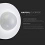 VT-8049 INFRARED MOTION SENSOR-WITH MANUAL OVERRIDE-WHITE (MAX:300W LED)