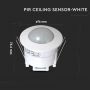 VT-8051 PIR CEILING SENSOR WITH MANUAL OVERRIDE-WHITE (MAX:300W LED)