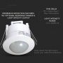 VT-8051 PIR CEILING SENSOR WITH MANUAL OVERRIDE-WHITE (MAX:300W LED)