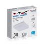 VT-8033 15W Plafon LED / IP44 / Chip Samsung / Barwa:3000K / Klosz PC / Kwadrat