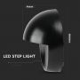 VT-1182 3W LED STEP LIGHT 4000K BLACK BODY ROUND