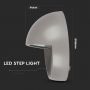 VT-1182 3W LED STEP LIGHT 4000K GREY BODY ROUND