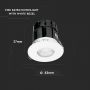 VT-7710D 10W SMART FIRE RATED DOWNLIGHT CCT(3IN1) IP65, DIMMABLE VIA APP