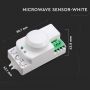 VT-8077 MICROWAVE SENSOR WITH MANUAL OVERRIDE FUNCTION-WHITE (MAX:300W LED)