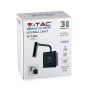 VT-2943 3W LED SIDE LIGHT(WALL LAMP)WITH SWITCH&USB PORT 3000K-BLACK