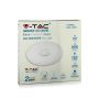 VT-8405 20W/40W/20W Dekoracyjny plafon LED / Barwa: 3w1 / sciemnialny / Klosz z efektem diamentu