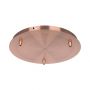 STEEL CANOPY D300*H25mm WITH 3 HOLES ON SURFACE - RED COPPER