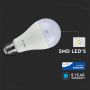 E27 LED Base Bulb - 15W - Warm - White - 3000K - SMD - Samsung - White - 66.5x134mm - IP20 -Bundle - of - 10