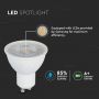 VT-247 6.5W GU10 Zarowka LED / Chip SAMSUNG / Barwa:3000K / Kat 110' / Trzonek:GU10