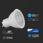 VT-227D 6.5W GU10 RIPPLE PLASTIC SPOTLIGHT SAMSUNG CHIP 3000K 38'D DIMMABLE