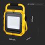 VT-51 50W Naswietlacz przenosny LED / Chip SAMSUNG / Barwa:6400K / Przewod: 3m / Wtyczka: BS