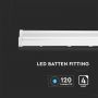 VT-8-24 24W LED BATTEN FITTING-120CM SAMSUNG CHIP 6400K (2880LM)