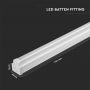 VT-8-44 40W LED BATTEN FITTING-120CM SAMSUNG CHIP 6400K (4800LM)