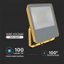 VT-108 100W Naswietlacz LED SMD / Chip Samsung / Barwa:6400K / Obudowa: Zolty  / Skutecznosc 100lm/W / Wtyczka BG