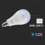 VT-217D 17W A65 LED PLASTIC BULB SAMSUNG CHIP 4000K E27 DIMMABLE